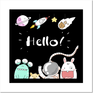 Hello Space! Posters and Art